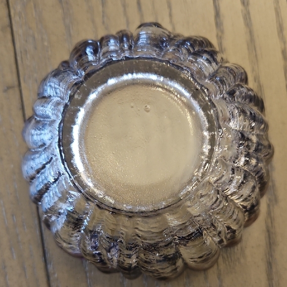 Vintage Humppila Art Glass Bowl with Purple Rim- 1970s - Finland - Picture 7 of 11